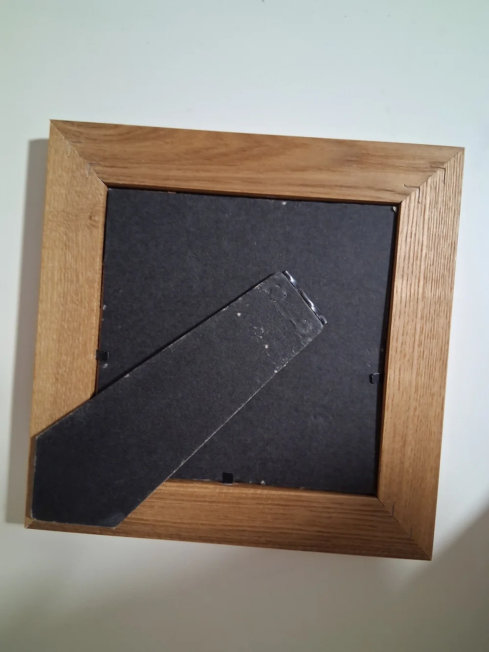 Natural Brown Wooden Square Photo Frame 5x5in W/ Stand